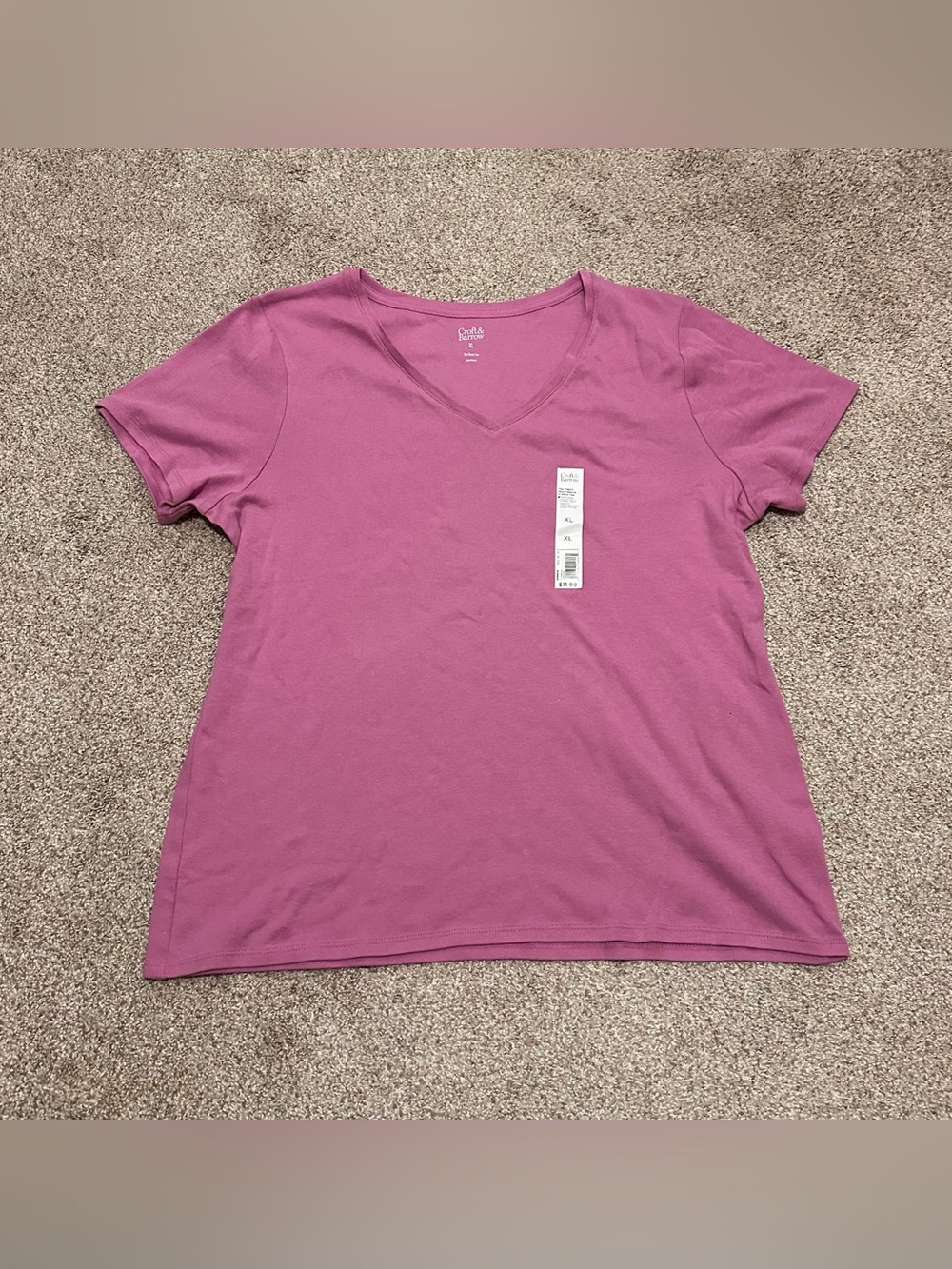 croft & barrow V-Neck Short Sleeve Tee